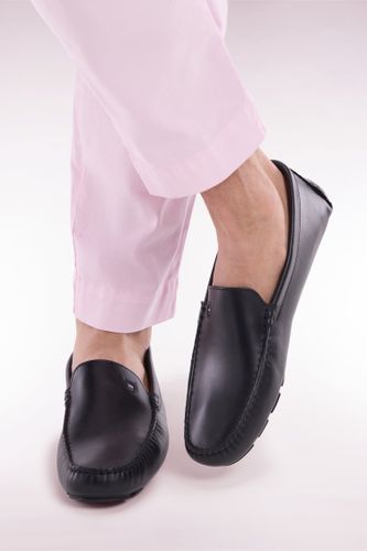 Mocassins En Croûte De Cuir Noirs - Eden Park - Modalova