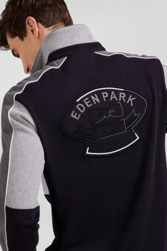Maillot Manches Longues En Coton Broderie Dos Et Passepoil Coupe Regular - Eden Park - Modalova