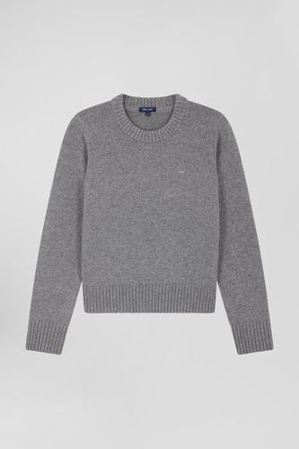 Pull col rond en laine et cachemire gris coupe Regular - Eden Park - Modalova