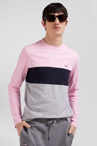 T-shirt Manches Longues Colorblock En Coton Coupe Regular - Eden Park - Modalova