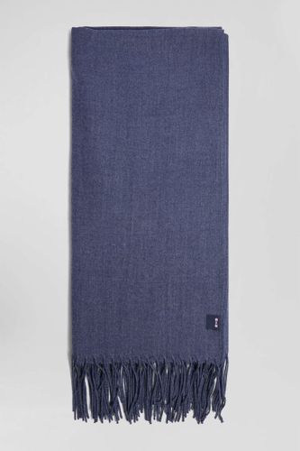 Echarpe Unie Frangée Bleue - Eden Park - Modalova