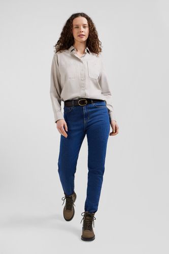 Jean 5 poches en coton bleu foncé coupe Slim - Eden Park - Modalova