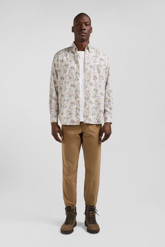 Chemise en popeline de coton imprimé floral coupe Regular - Eden Park - Modalova