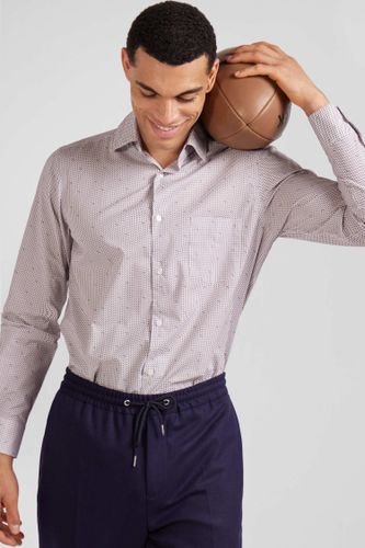 Chemise En Coton À Micro-motifs Coupe Slim - Eden Park - Modalova