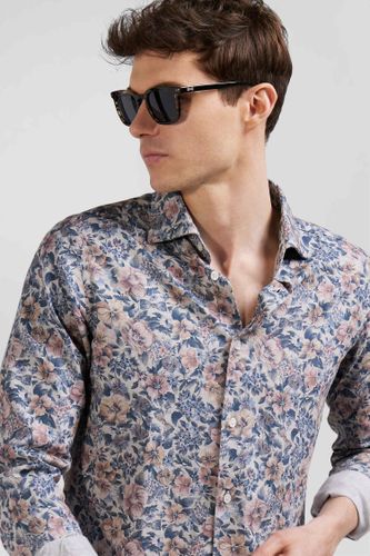 Chemise En Coton Beige Coupe Slim - Eden Park - Modalova