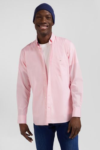 Chemise En Popeline De Coton Col Boutonné Et Coudières Imprimées Coupe Regular - Eden Park - Modalova