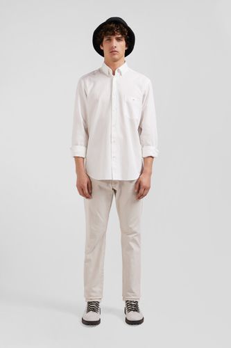 Chemise en piqué coton unie blanche coupe Regular - Eden Park - Modalova