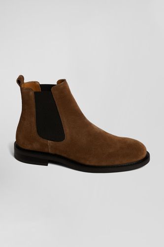 Chelsea boots en cuir de vachette marron - Eden Park - Modalova