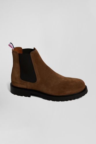 Chelsea boots en cuir marron à semelle crantée - Eden Park - Modalova