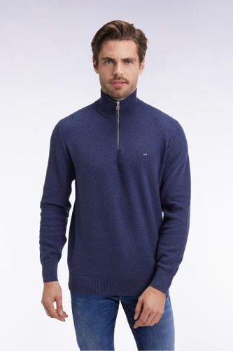 Pull Col Camionneur En Coton Nid D'abeille Marine - Eden Park - Modalova