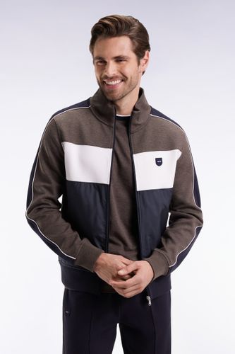 Sweatshirt Zippé Bimatière En Nylon Matelassé - Eden Park - Modalova