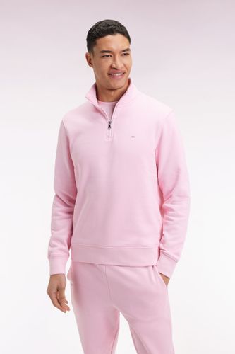 Sweatshirt À Col Montant Zippé En Molleton Coton - Eden Park - Modalova