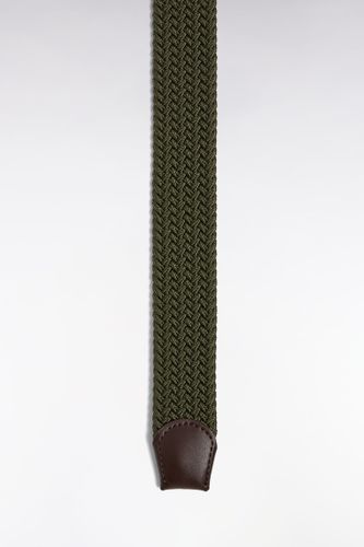 Ceinture Textile Élastiquée Kaki - Eden Park - Modalova