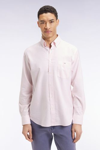 Chemise En Popeline De Coton Rayée Coupe Droite - Eden Park - Modalova