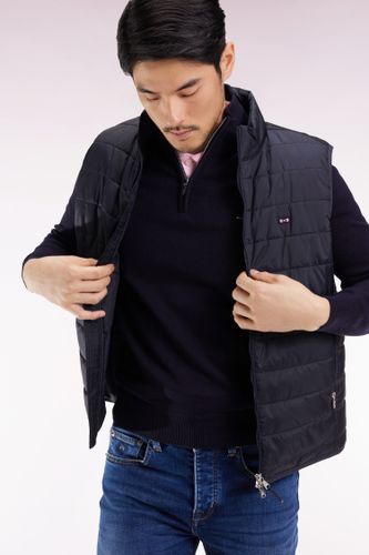 Ruban tricolore sous l’encolure et nœud en gomme rose - Eden Park - Modalova