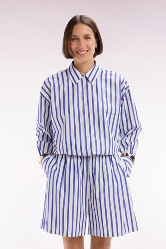 Chemise En Coton Blanche À Rayures Coupe Oversized - Eden Park - Modalova