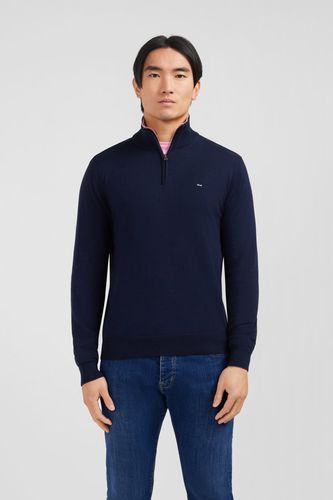 Pull Bleu Marine À Col Camionneur En Coton - Eden Park - Modalova