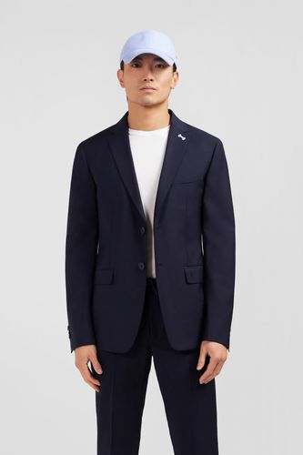Blazer Foncé Détails Noeud En Relief - Eden Park - Modalova