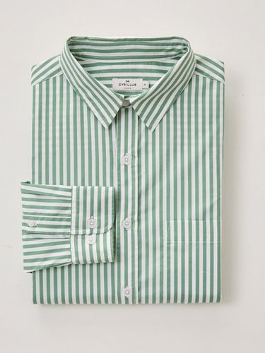 Chemise popeline rayée Regular Fit - Cyrillus - Modalova