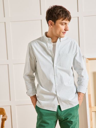 Chemise popeline carreaux Tattersall Regular Fit - Cyrillus - Modalova