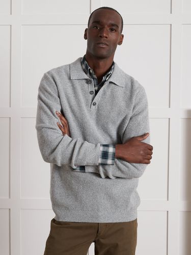 Pull col polo maille gaufrée homme - Cyrillus - Modalova