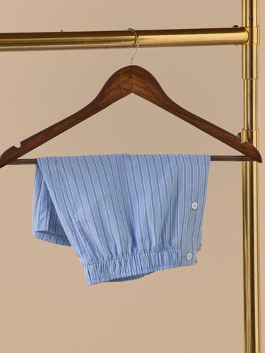 Caleçon coton rayé homme - Cyrillus - Modalova