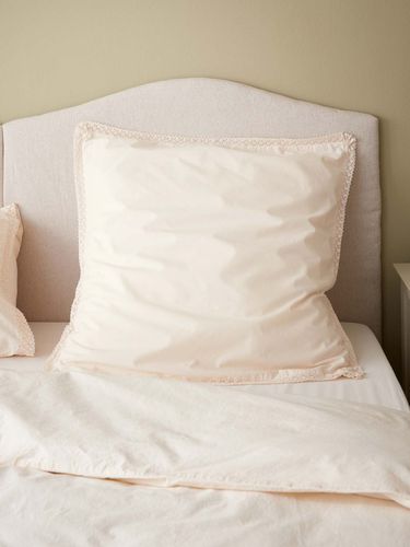 Taie d'oreiller percale de coton Charlotte"" - Cyrillus - Modalova