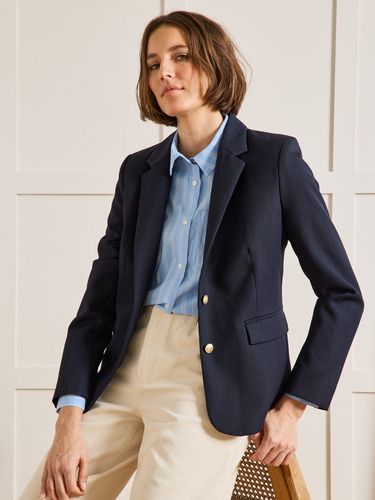 Veste blazer en twill boutons dorés - Cyrillus - Modalova