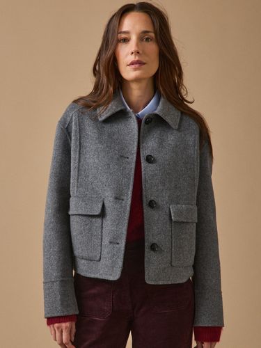Veste boutonnée lainage double face - Cyrillus - Modalova
