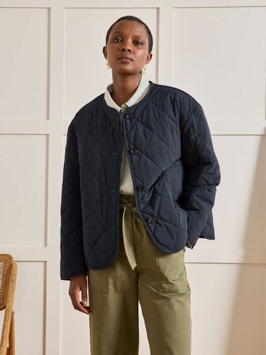 Veste matelassée boutonnée sans col - Cyrillus - Modalova