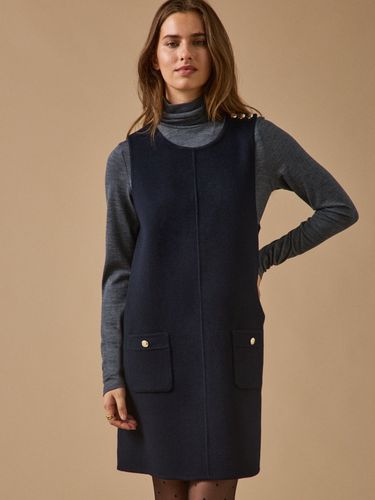 Robe courte lainage double face - Cyrillus - Modalova