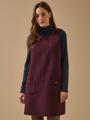 Robe courte lainage double face - Cyrillus - Modalova