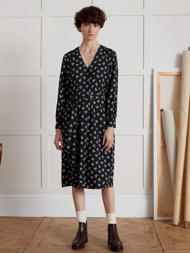 Robe mi-longue viscose dobby imprimé Diane - Cyrillus - Modalova