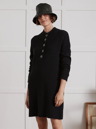 Robe-pull courte en côtes laine mélangée - Cyrillus - Modalova