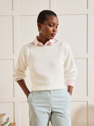 Pull col bateau femme en coton - Cyrillus - Modalova