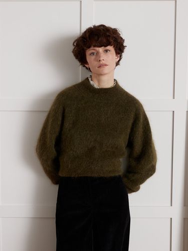 Pull col montant avec laine et mohair - Cyrillus - Modalova