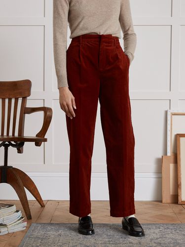 Pantalon à pinces velours Pauline - Cyrillus - Modalova