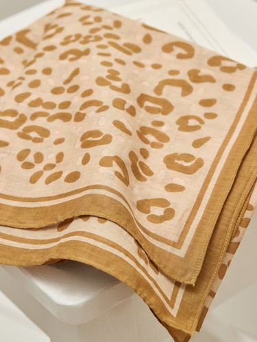 Foulard imprimé léopard - coton biologique - Cyrillus - Modalova
