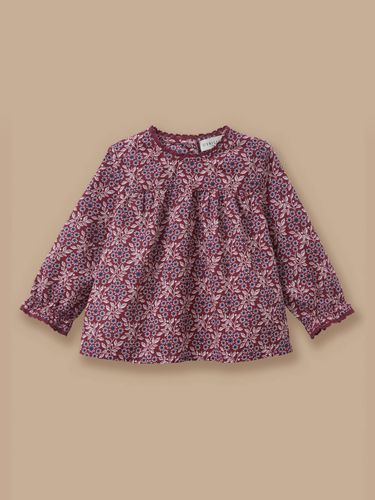 Blouse imprimée col dentelle Bébé - Cyrillus - Modalova