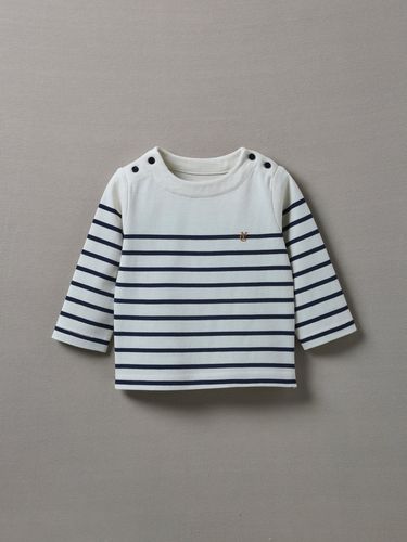 T-shirt marinière Bébé - Coton biologique - Cyrillus - Modalova