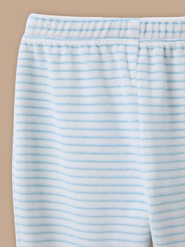 Pyjama rayé en velours Bébé - Cyrillus - Modalova