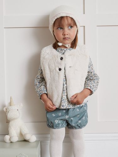 Veste réversible en imitation fourrure et velours Bébé - Cyrillus - Modalova