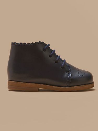 Bottines bout fleuri cuir bébé - Cyrillus - Modalova