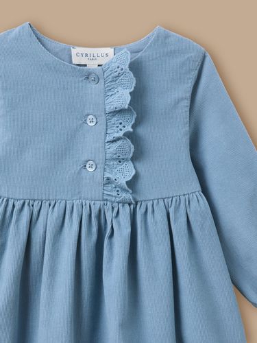 Robe velours et broderie Bébé - Cyrillus - Modalova