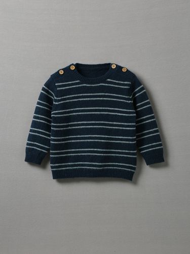 Pull rayé Bébé en Lambswool - Cyrillus - Modalova