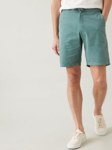 Bermuda taille élastiquée coton et lin - Cyrillus - Modalova