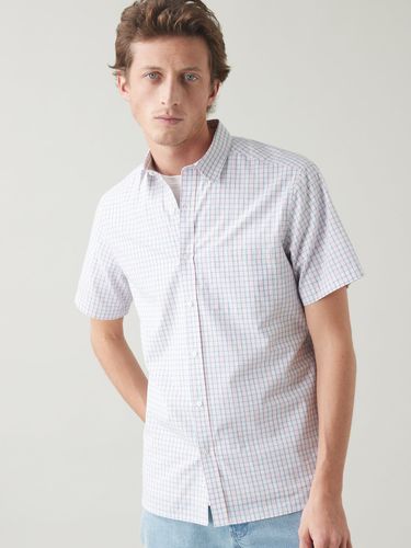 Chemise manches courtes Regular Fit carreaux - Cyrillus - Modalova
