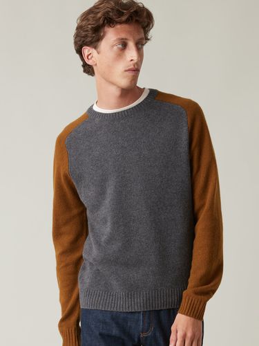 Pull col rond chiné homme - Cyrillus - Modalova