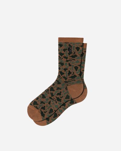 Camo Socks O/S - Camo Leo Jacquard,Tamarind - Carhartt WIP - Modalova