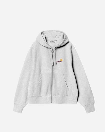 Hooded American Script Jacket | jackets M - Ash Heather - Carhartt WIP - Modalova